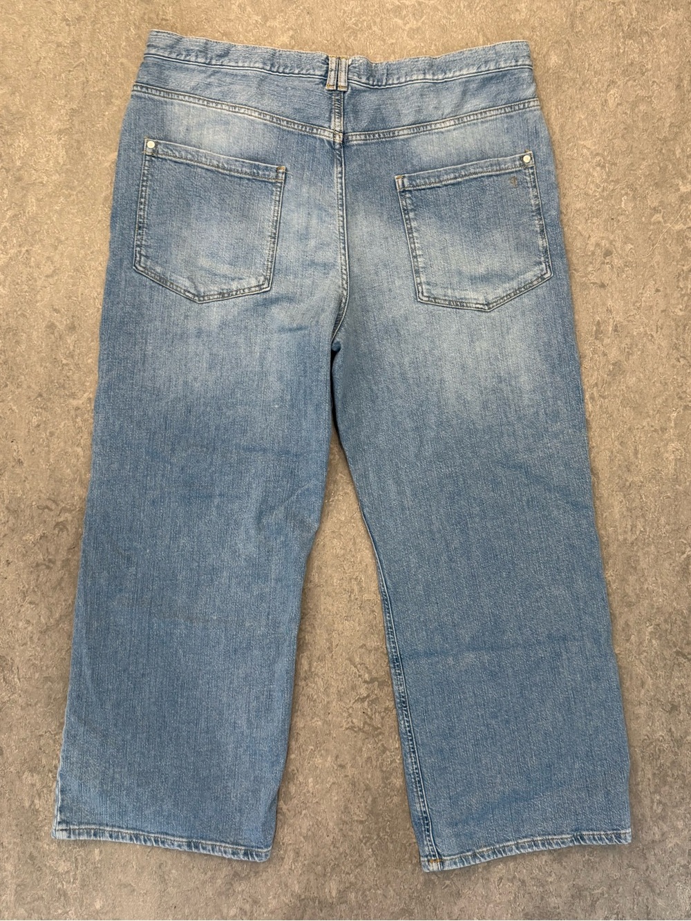 Anthropologie Pilcro Ellis Tapered Barrel Jean Sz 32 Cropped Light Wash - Picture 7 of 14
